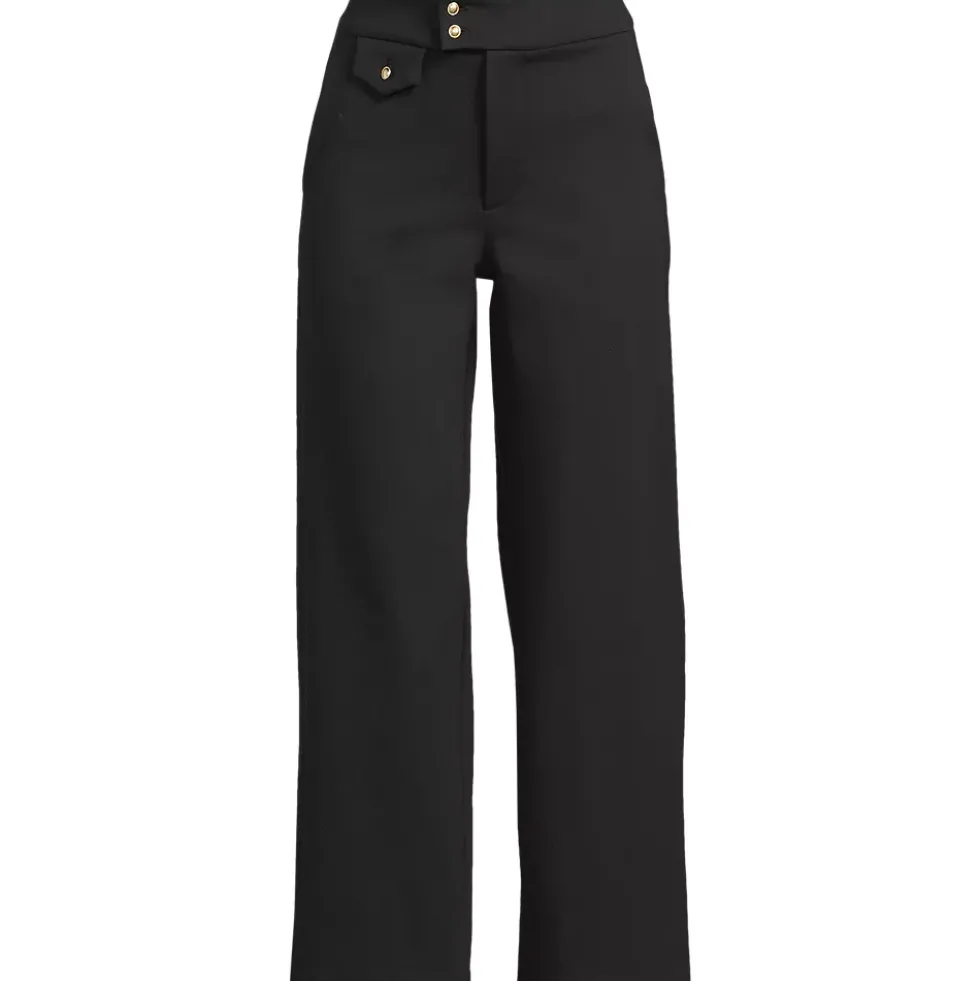 Women's Ponte High Rise Straight Leg Crop Pants