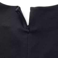 Women's Ponte 3/4 Sleeve Split Neck Shift Dress