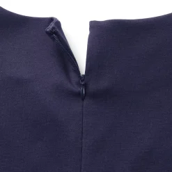 Women's Ponte 3/4 Sleeve Split Neck Shift Dress