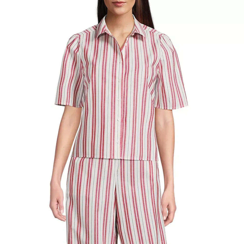 Women's Poplin Button Front Shirt