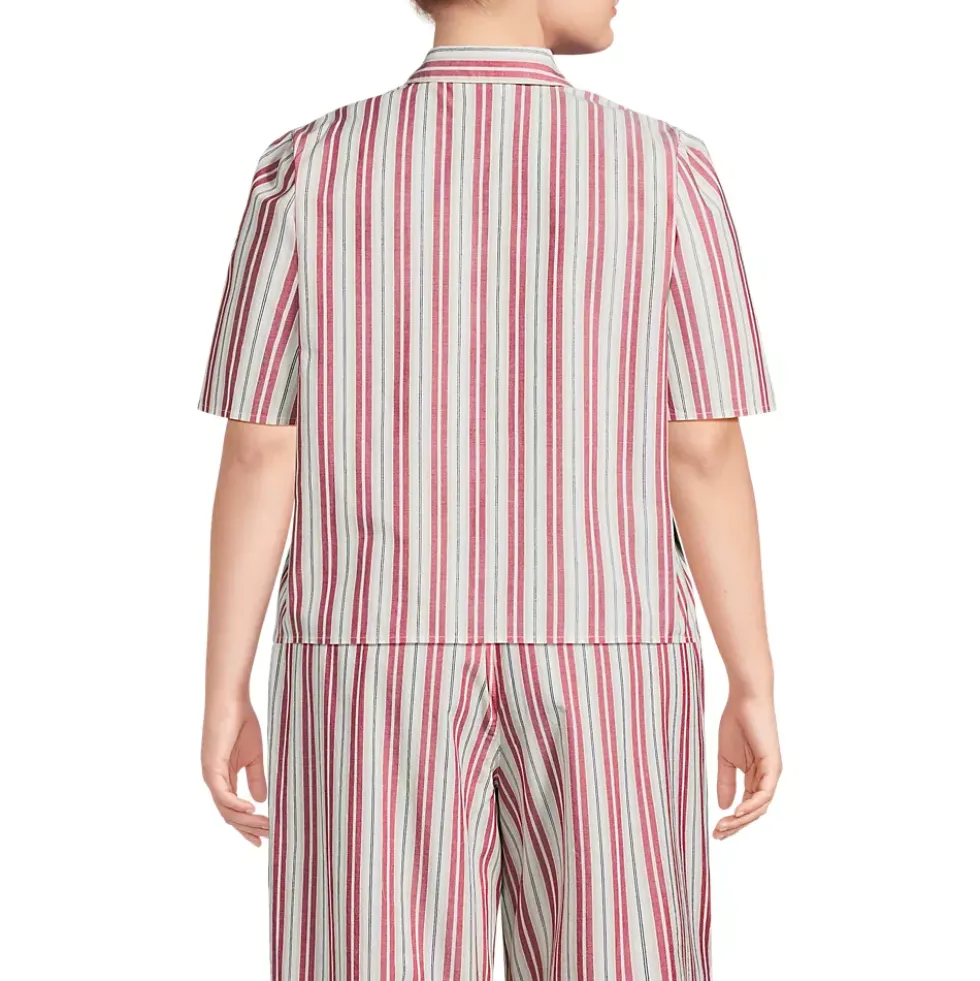 Women's Poplin Button Front Shirt
