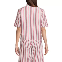 Women's Poplin Button Front Shirt