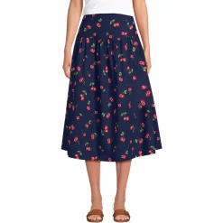 Women's Poplin Drop Waist Midi Skirt - Set Bottom