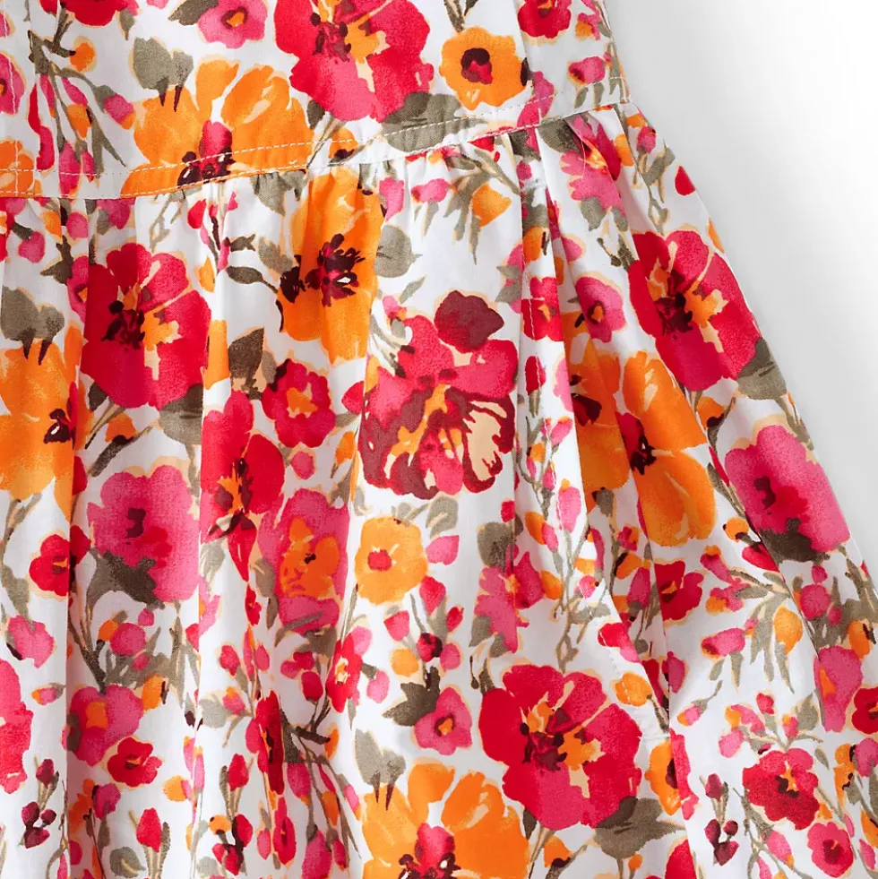 Women's Poplin Drop Waist Midi Skirt - Set Bottom