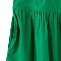 Women's Poplin Drop Waist Midi Skirt - Set Bottom