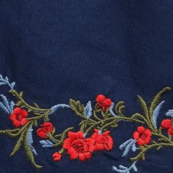 Women's Poplin Embroidered High Rise 7