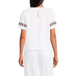 Women's Poplin Eyelet Shirt