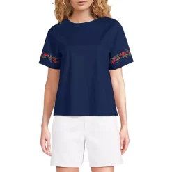 Women's Poplin Eyelet Shirt