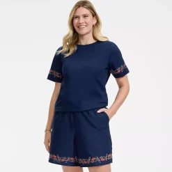 Women's Poplin Eyelet Shirt