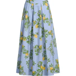 Women's Poplin Godet Maxi Skirt - Set Bottom