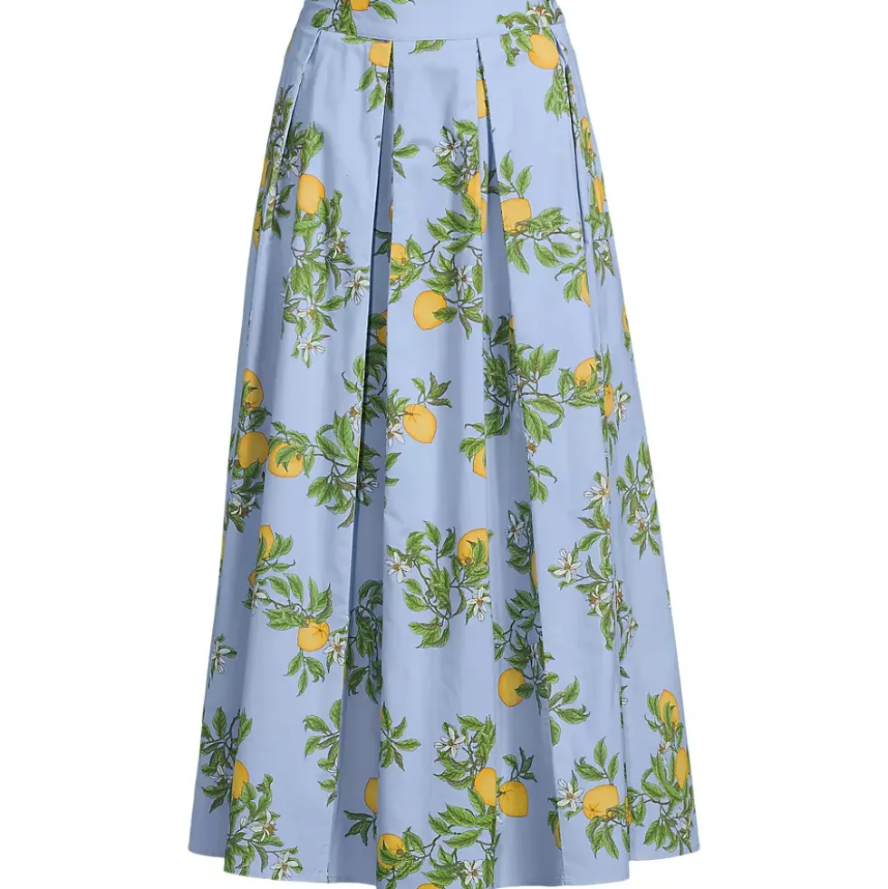 Women's Poplin Godet Maxi Skirt - Set Bottom