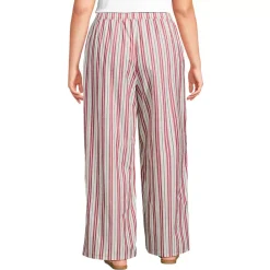 Women's Poplin High Rise Extra Wide Leg Pants