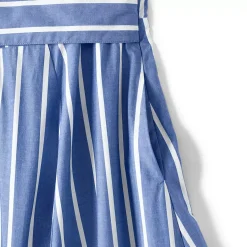 Women's Poplin Midi Wrap Front Dress