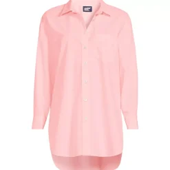 Women's Poplin Oversized Button Down Shirt