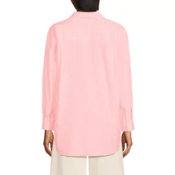 Women's Poplin Oversized Button Down Shirt