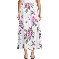 Women's Poplin Pull On Maxi Skirt