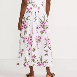 Women's Poplin Pull On Maxi Skirt