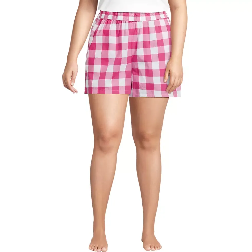 Women's Poplin Sleep Boxer Shorts