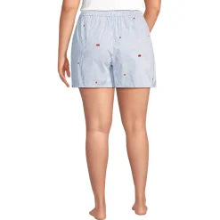 Women's Poplin Sleep Boxer Shorts