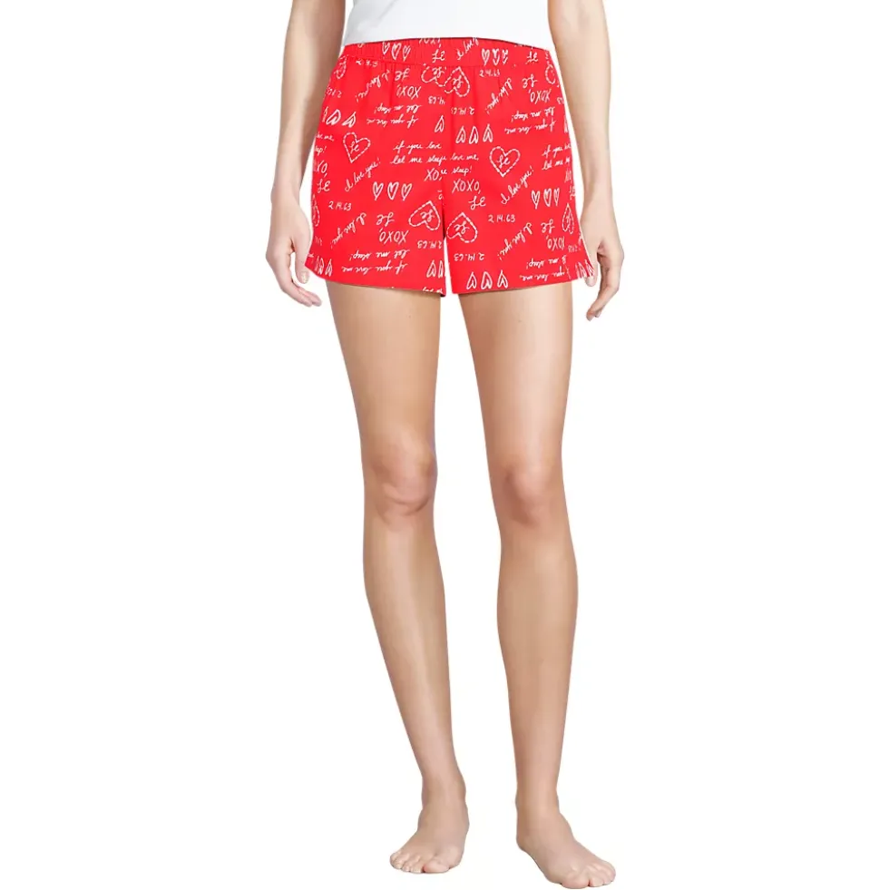 Women's Poplin Sleep Boxer Shorts