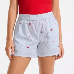 Women's Poplin Sleep Boxer Shorts