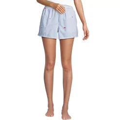 Women's Poplin Sleep Boxer Shorts