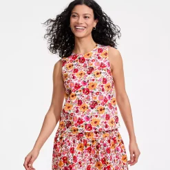 Women's Poplin Sleeveless Shell