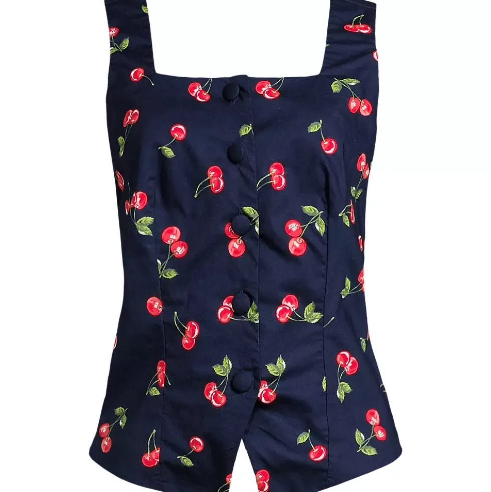 Women's Poplin Square Neck Vest