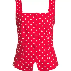 Women's Poplin Square Neck Vest
