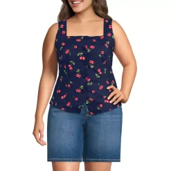Women's Poplin Square Neck Vest