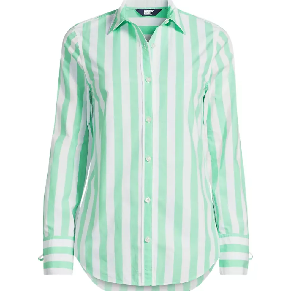 Women's Poplin Tie Sleeve Shirt