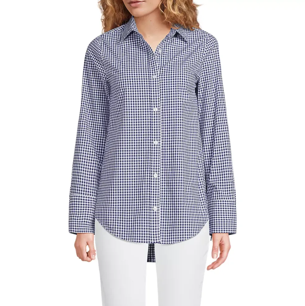 Women's Poplin Tie Sleeve Shirt