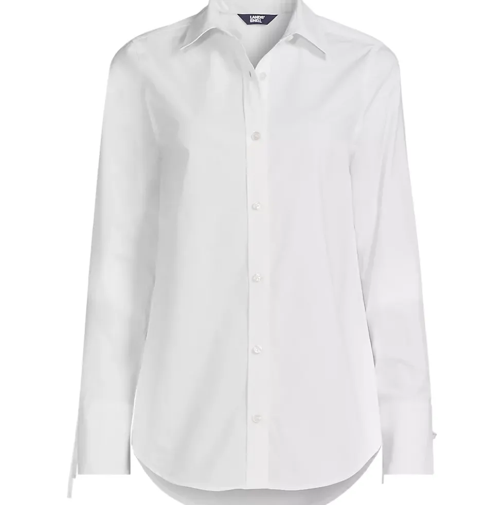 Women's Poplin Tie Sleeve Shirt