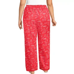 Women's Poplin Wide Leg Sleep Pants