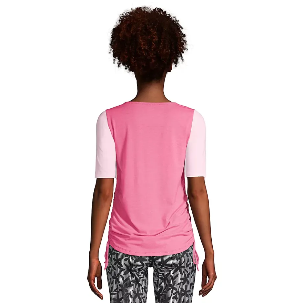 Women's Power Performance Elbow Sleeve Drawstring Top