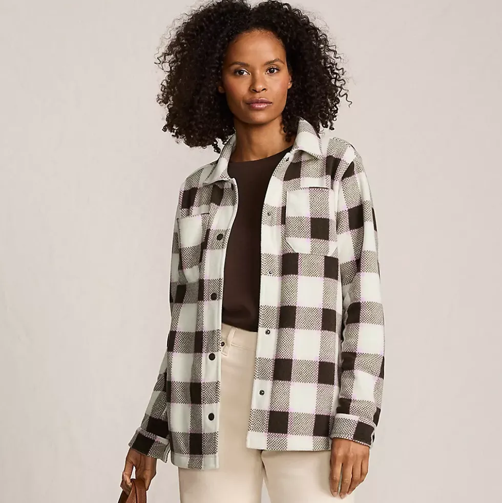 Women's Print Anyweather Fleece Shirt Jacket
