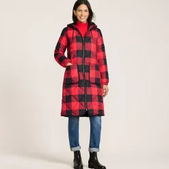 Women's Print FeatherFree Insulated Diamond Quilted Maxi Coat