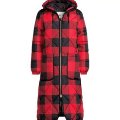 Women's Print FeatherFree Insulated Diamond Quilted Maxi Coat