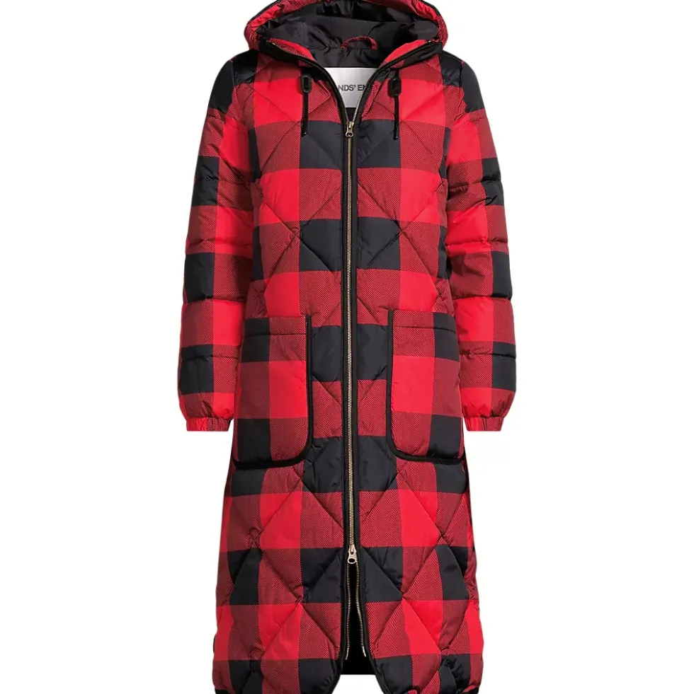 Women's Print FeatherFree Insulated Diamond Quilted Maxi Coat