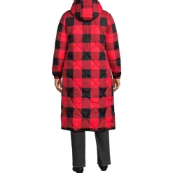 Women's Print FeatherFree Insulated Diamond Quilted Maxi Coat