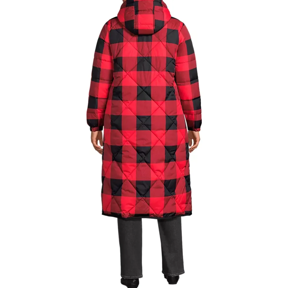 Women's Print FeatherFree Insulated Diamond Quilted Maxi Coat