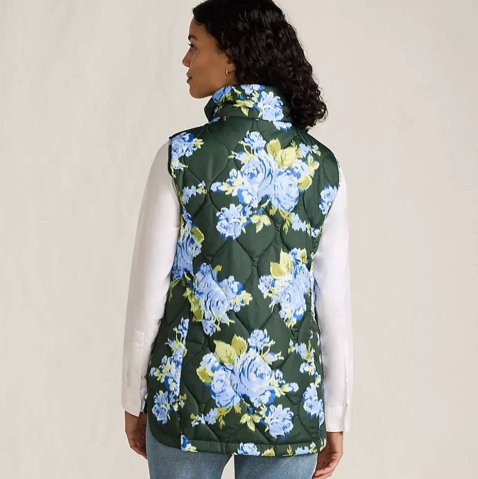 Women's Print FeatherFree Quilted Insulated Vest