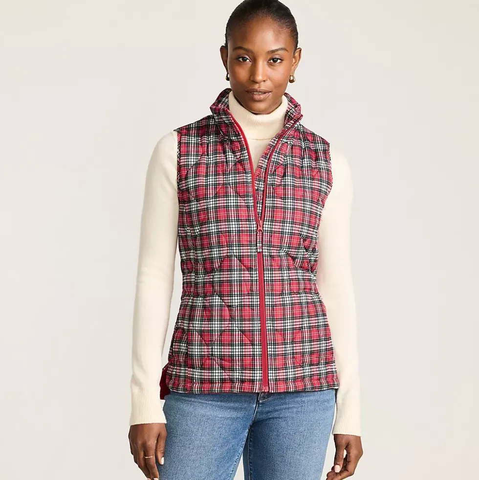 Women's Print FeatherFree Quilted Insulated Vest