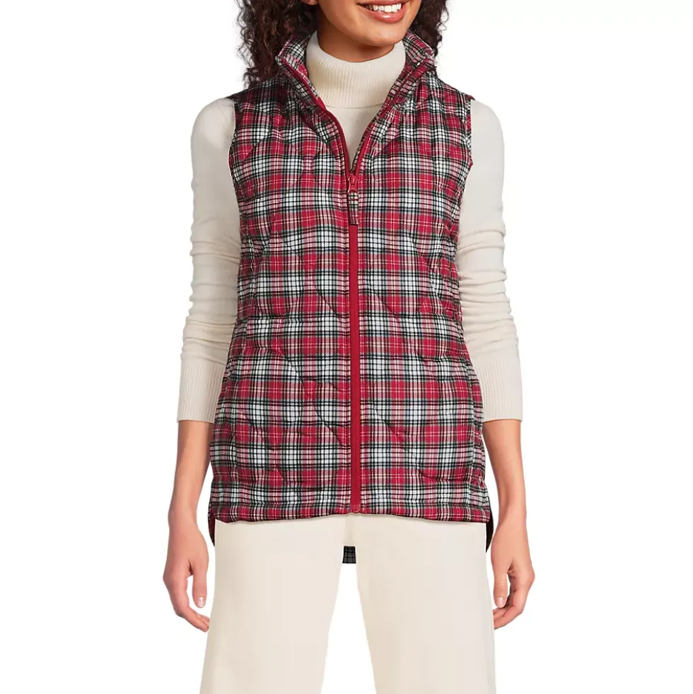 Women's Print FeatherFree Quilted Insulated Vest