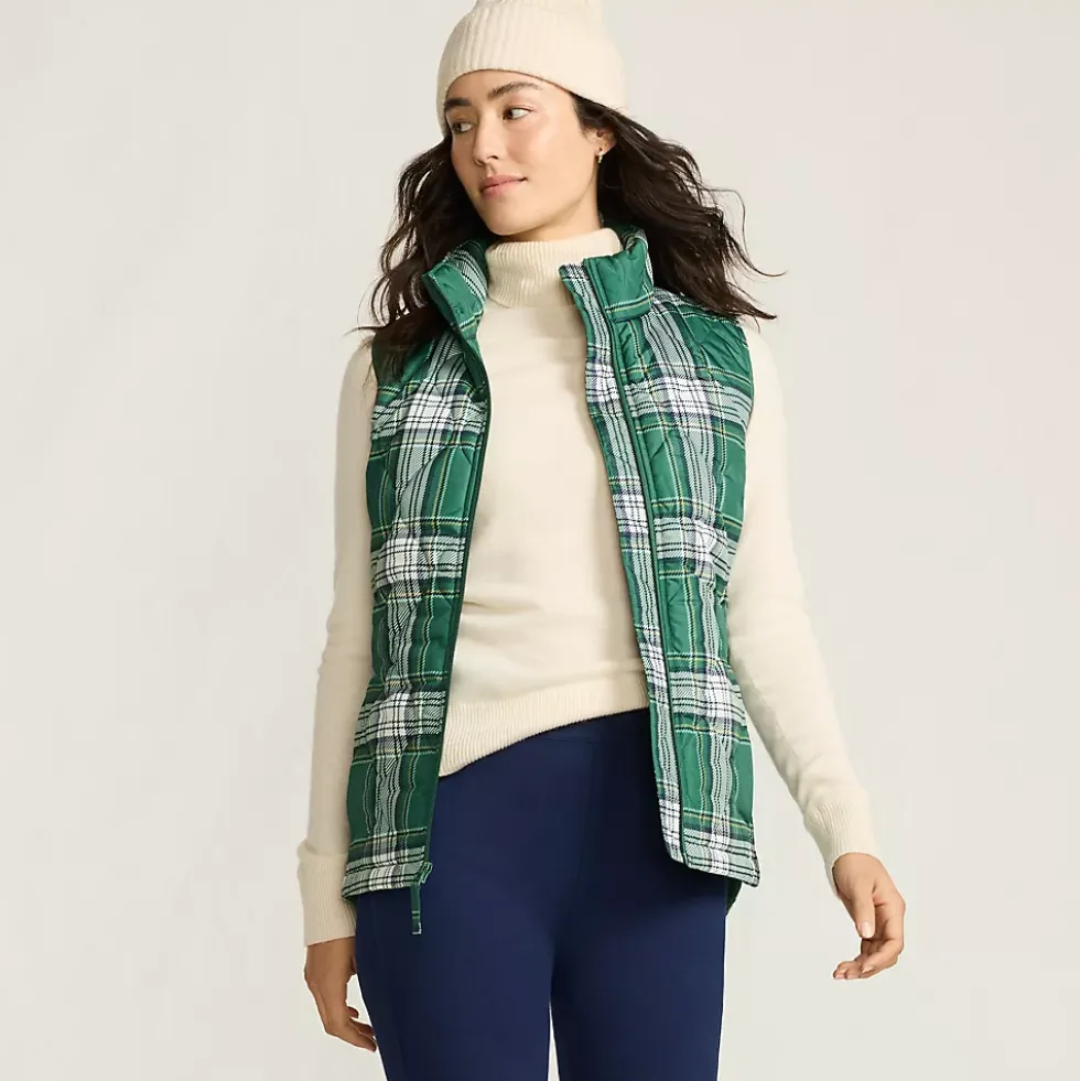 Women's Print FeatherFree Quilted Insulated Vest