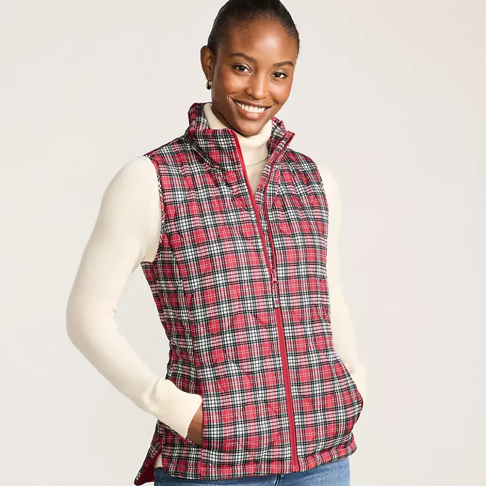 Women's Print FeatherFree Quilted Insulated Vest