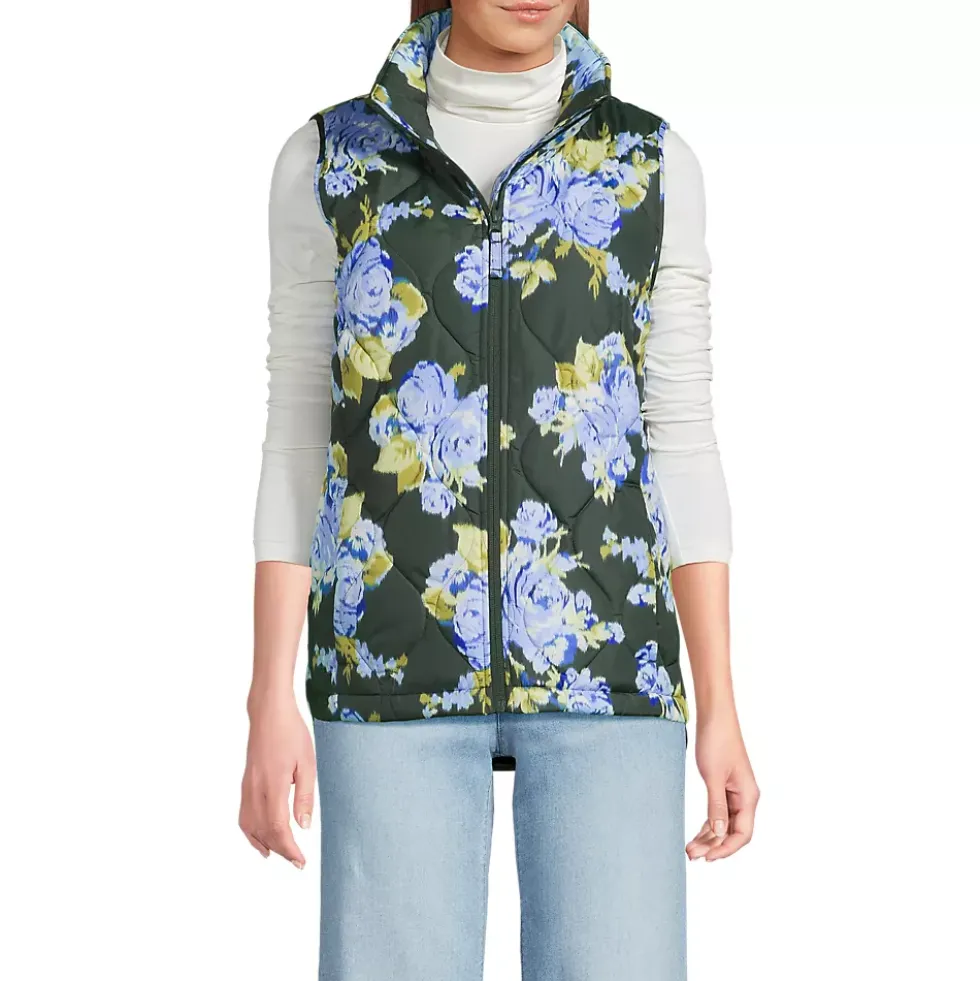 Women's Print FeatherFree Quilted Insulated Vest