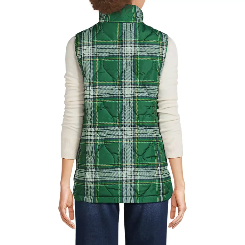 Women's Print FeatherFree Quilted Insulated Vest