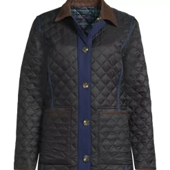 Women's Print Reversible Barn Quilted Insulated Jacket