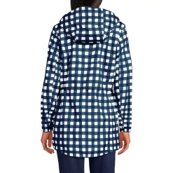 Women's Print Waterproof Hooded Packable Raincoat
